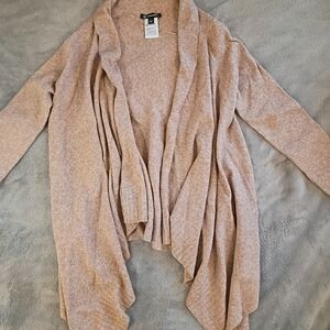 INC International Concepts Draped Cardigan in Taupe